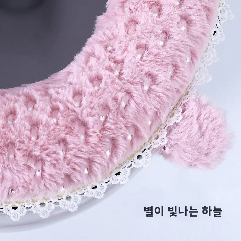두꺼운 양털 변기 시트 커버 방수 겨울 가정용 따뜻한 변기 매트 유럽 스타일 성인용 비일회용 욕실용품