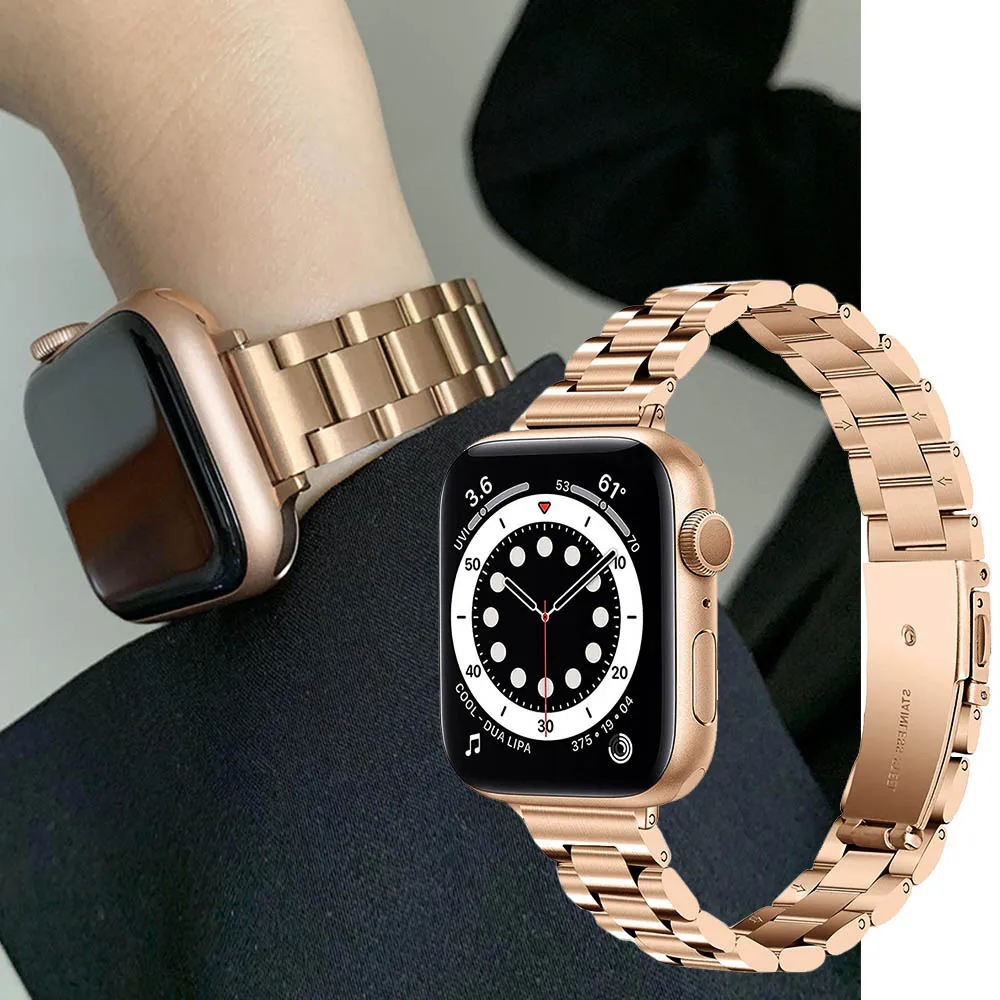 Stainless Steel Strap For Apple Watch Band Series Se