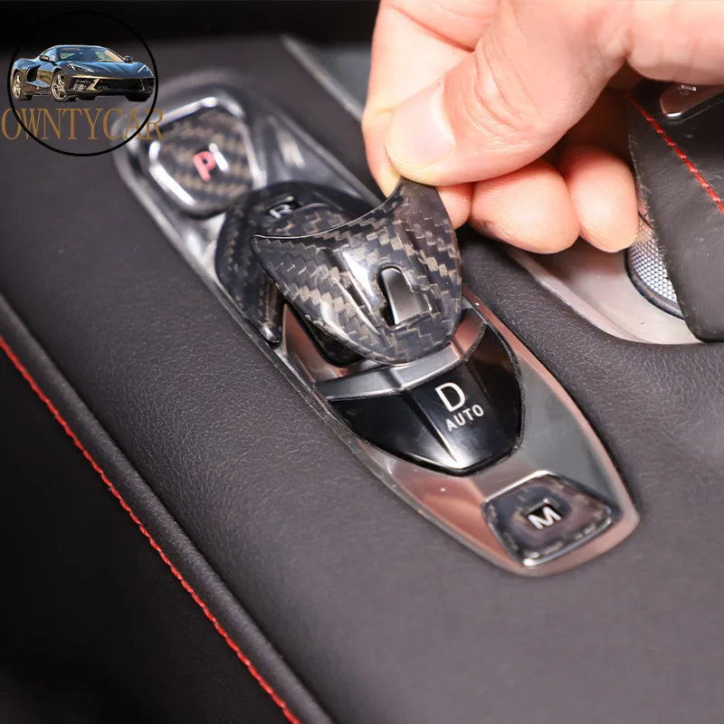 

Настоящее углеродное волокно для Chevrolet Corvette C8 Z51 Z06 2020-2023 Автомобильная Кнопка стикер Автомобильный интерьер Аксессуары