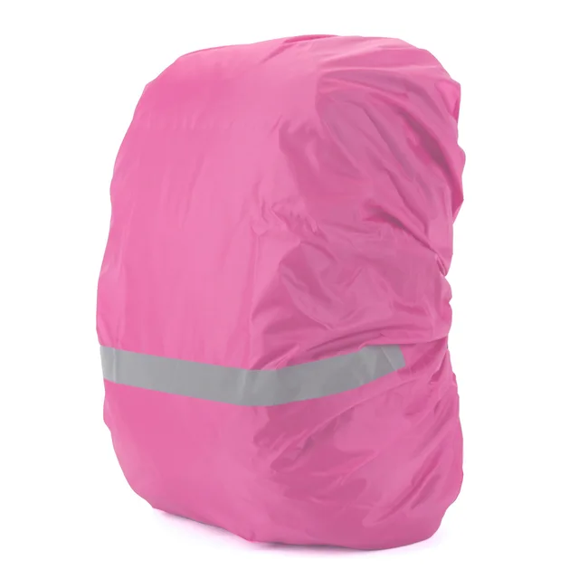 Waterproof Backpack Cover Solid Color Reflective Night Cycling Backpack Rain Cover Suitable for 18L-25L Small Backpack 6