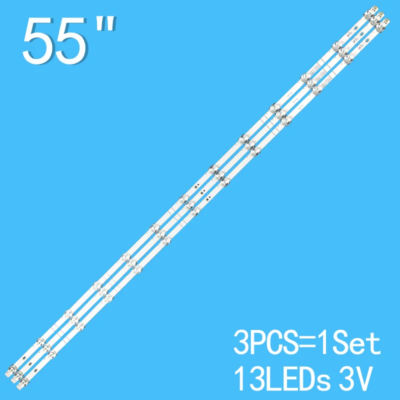 3V 1055mm LED Backlight strip 13 leds for Hisense 55