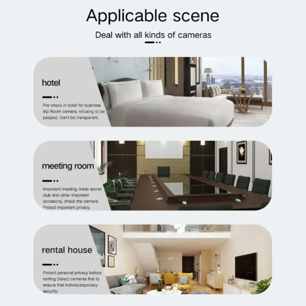 Plastic Infrared Detector T12 Anti Candid Portable Artifact Detector Multifunctional Prevent Monitoring Anti-voyeurism