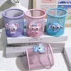 Stitch Iron Mesh Notebook Cup, Stitch Fans' Office and School Cute Desktop Stationery Pen Holder Pencil Box 5