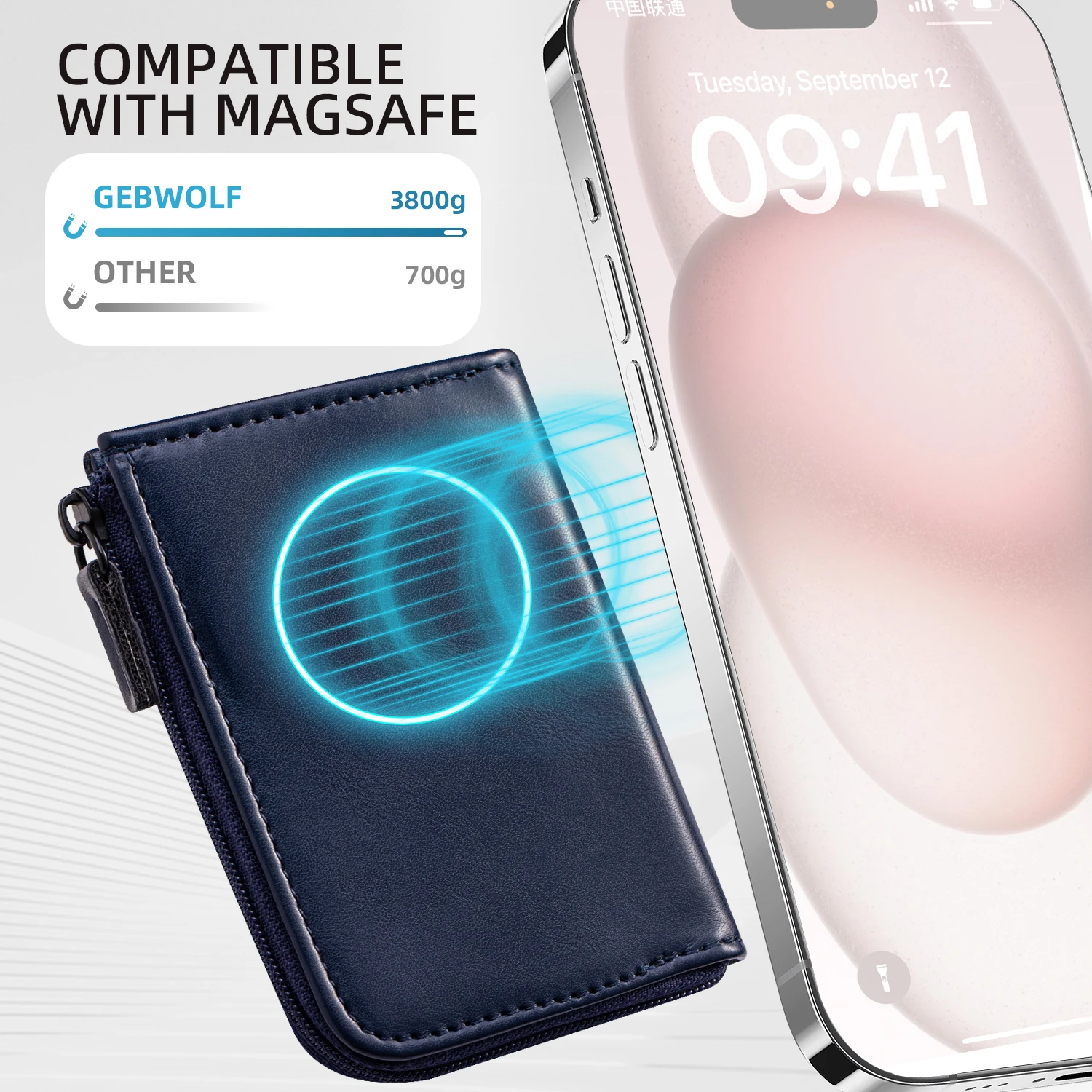 Enhanced Magnetic RFID-Blocking Phone Wallet and Card Holder