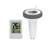 Wireless Digital Floating Pool Thermometer LCD Swimming Pool Bath Water Spas Aquariums In/Outdoor Temp Monitor Remote Time Clock 4