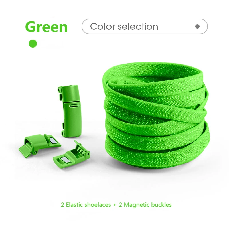 Magnetic No-Tie Colorful Elastic Shoelaces