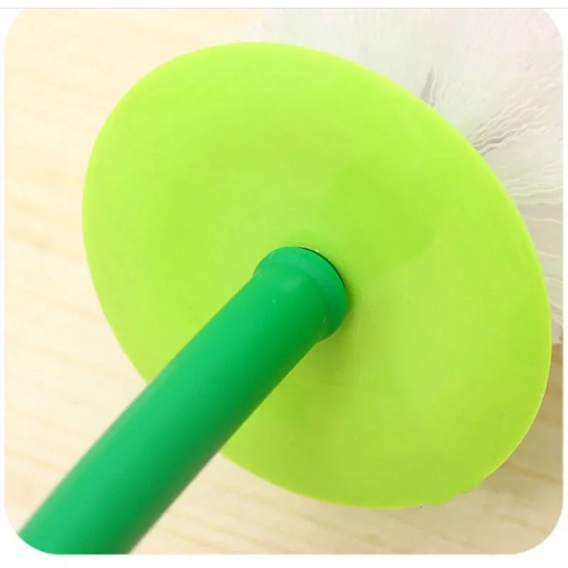 Toilet Brush Holder Red/Green Cherry Shaped Toilet Brush Holder Set Bathroom Cleaning Kit Cleaner Creative Lovely Lavatory Brush Toilet Cleaning