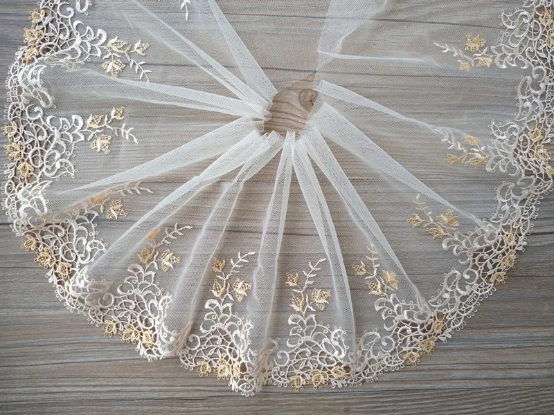 

20Yards Embroidery Lace Trims For Clothing Accessories Dress Sewing Applique Costume Floral Lace Fabrics