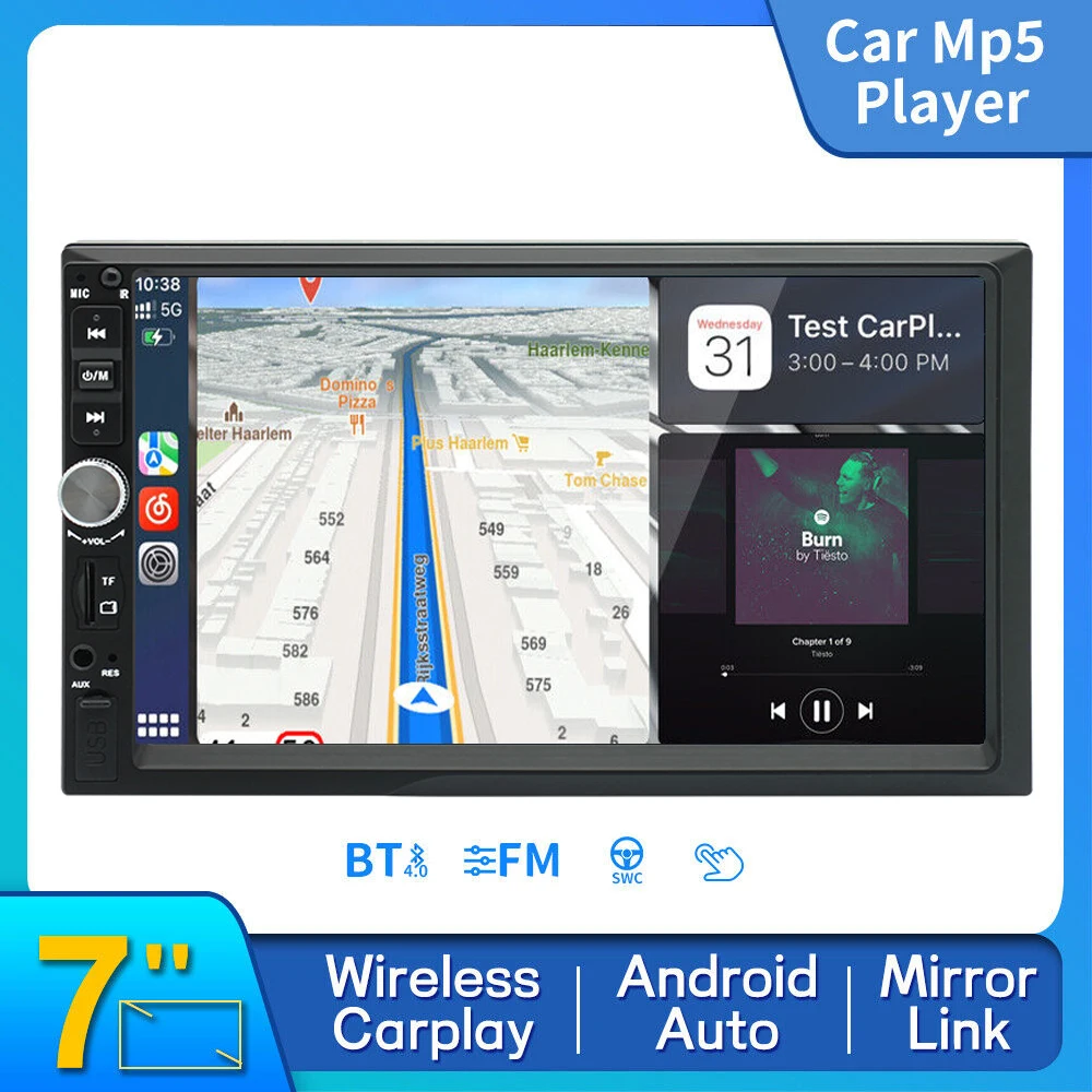 

Car Radio GPS 2din Android Auto Carplay Universal 7" For Volkswagen Nissan Hyundai Toyota Multimedia Player Head Unit