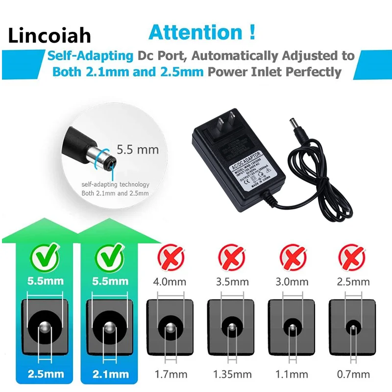 (1pcs/lot)12v3a power adapter LCD portable display monitoring security massager DC switch power supply