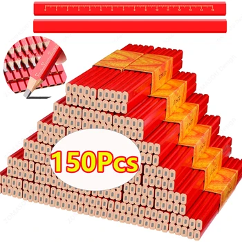 1-150 pezzi matite per la lavorazione del legno matite per carpentiere nere rigide ottagonali resistenti sito dedicato marcatura quadrata legno cemento