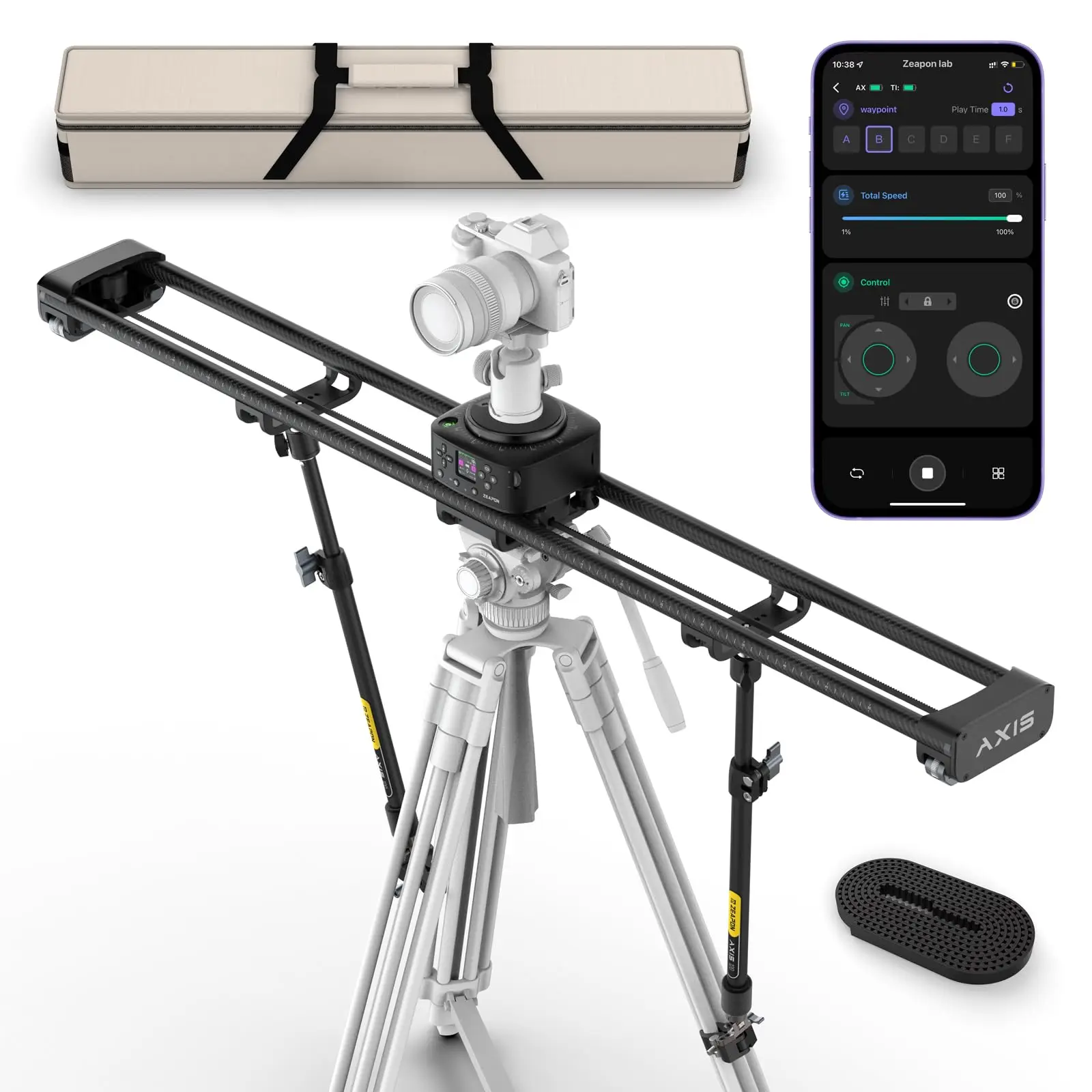 Camera Track Slider Zeapon AXIS Muti axis slider DSLR Camera Video Carbon Fiber Motorized Slider for Commercial Videography Macro photography