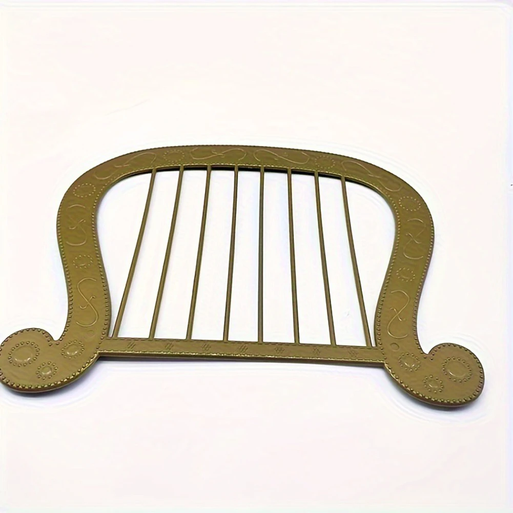 Model Harp Plastic Harp Halloween Costume ForCostume Halloween Angel Theme Party Dress Up Simulated Model MusicalInstrument