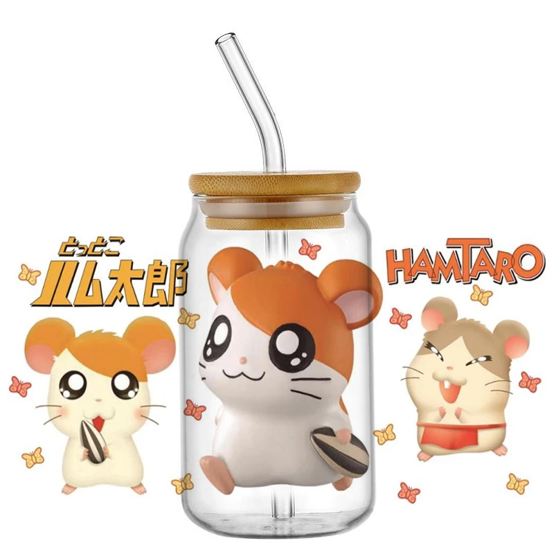 Japanese Anime Hamtaro UV DTF Transfer Sticker For The 16oz