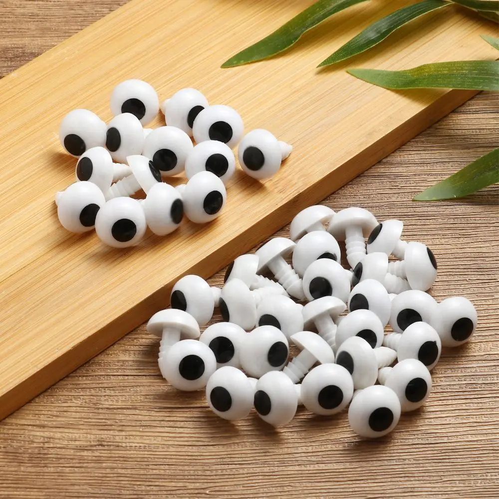100 Stücke Kunststoff Tier Sicherheitsaugen Für Spielzeug Häkeln Teddybär Gefüllt Für Puppen Handwerk Amigurumi Zubehör 10/12/14/16/18/20mm – Detail 1