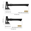Multifunctional tactical axe open axe head knife outdoor defense survival camping tree chopping wood axe worker axe with sheath 2