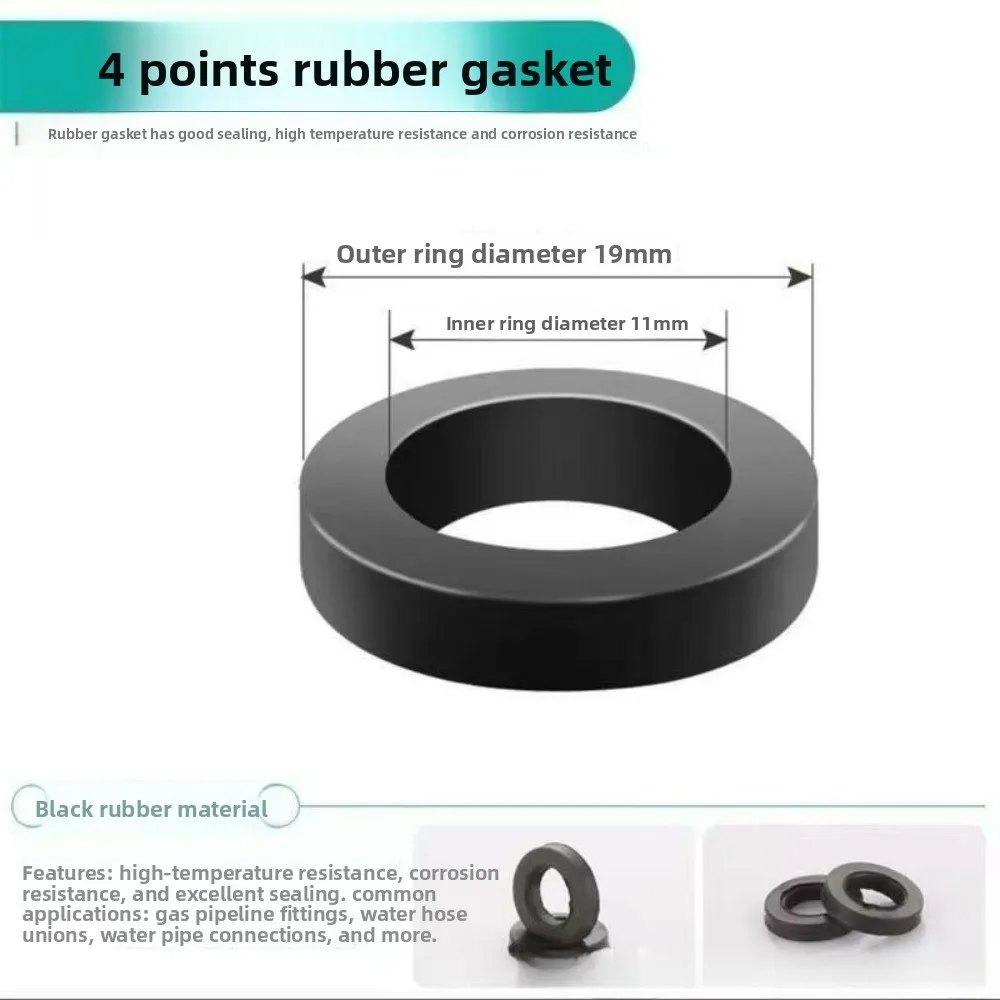 Enhanced Waterproof Rubber Gaskets - Durable Plumbing Washers & Shower Hose Seals