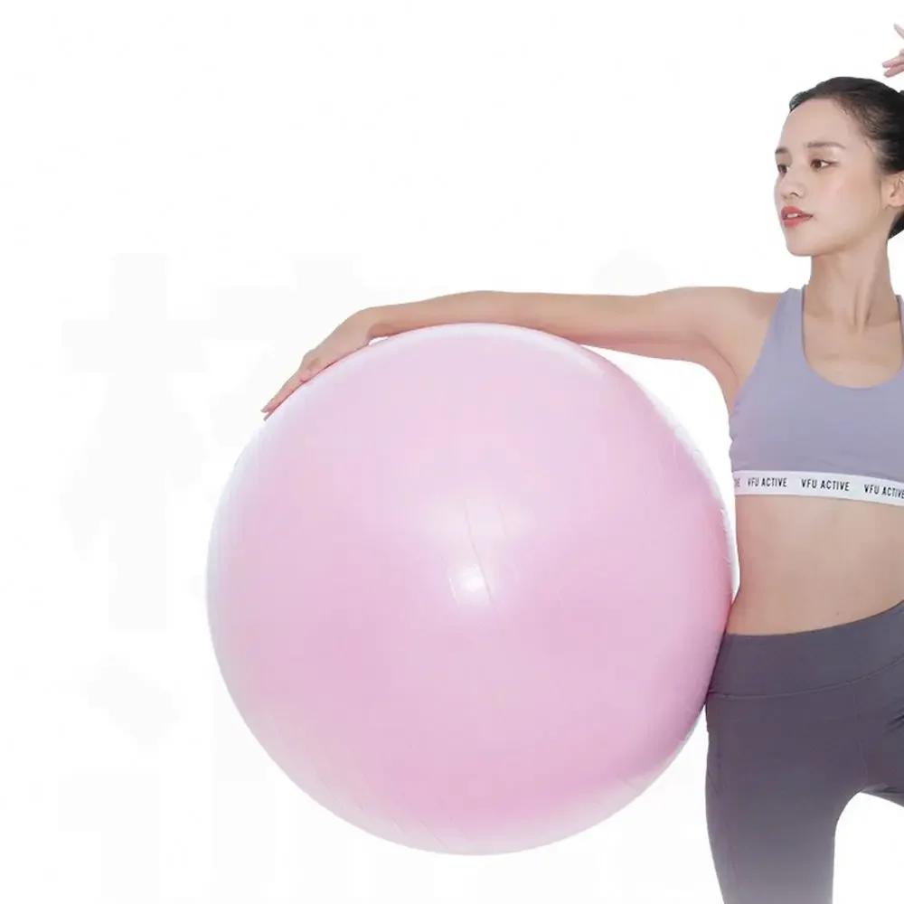 round PVC Yoga Ball Thickened Explosion-Proof Fitness Ball for Gym Exercise Balance and Pilates for Pregnant Women Children