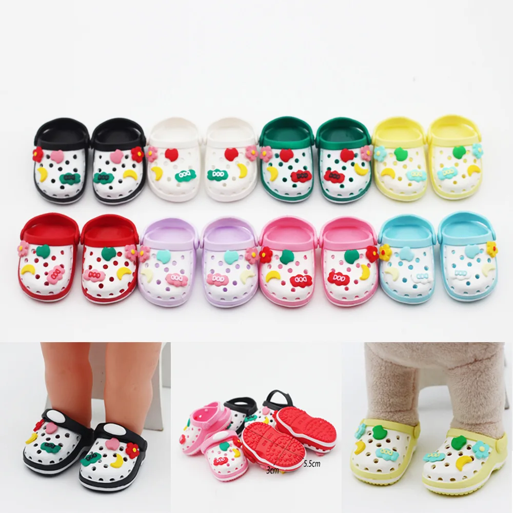 

7cm Mini Doll Sneackers 43CM 18 Inch Cute Canvas Ventilate Shoes Miniature Clothes Boots s Accessories Toys house