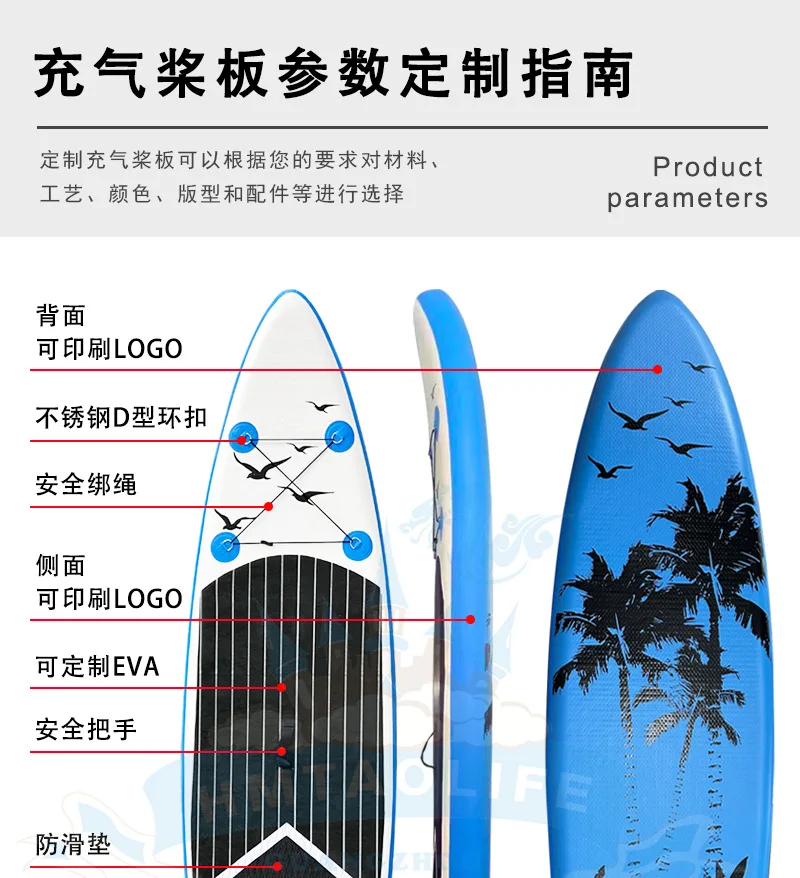 Anelli A D Per Paddle Board - PATIKIL 6pz - Acciaio Inox E PVC - 9x9cm