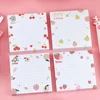 Cute Strawberry Fruit Sticky Notes Memo Pads Kawaii Funny Post Notepads Aesthetic Stationery Tabs Check List To Do Daily Planner 2