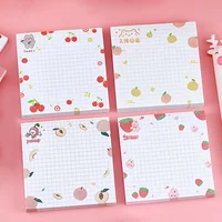 Cute Strawberry Fruit Sticky Notes Memo Pads Kawaii Funny Post Notepads Aesthetic Stationery Tabs Check List To Do Daily Planner 2