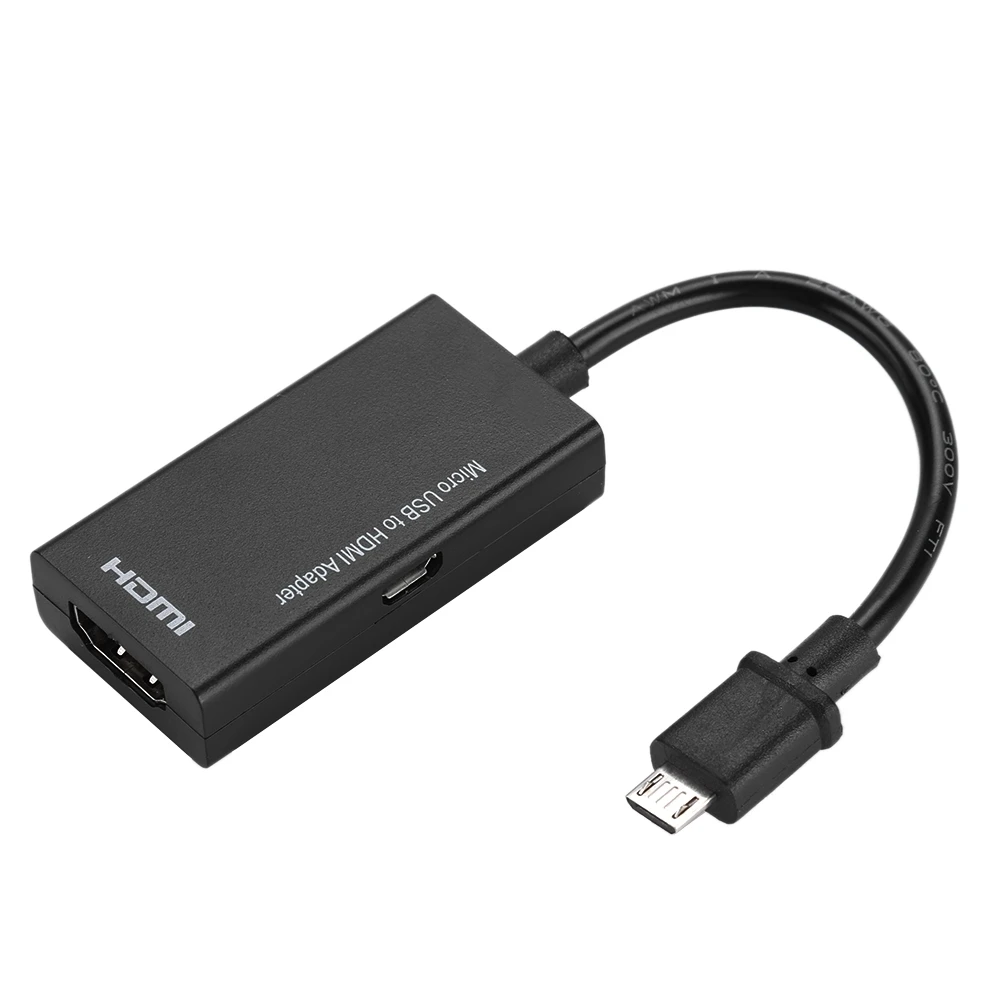 1080P 마이크로 USB-HDMI 어댑터 안드로이드용 8채널 스테레오 사운드 5핀 HDMI 비디오 어댑터