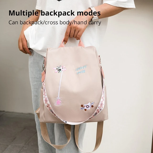 Medium Size Shoulder Backpack Bag Women Waterproof Oxford Chain Strap  Crossbody Bag Purses And Handbags Luxury Designer School - AliExpress