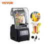 VEVOR Black/White Self-Cleaning Ice Smoothie Blenders Countertop Silent Sound Shield Juicer Fruit Processor Crusher for Kitchen 1
