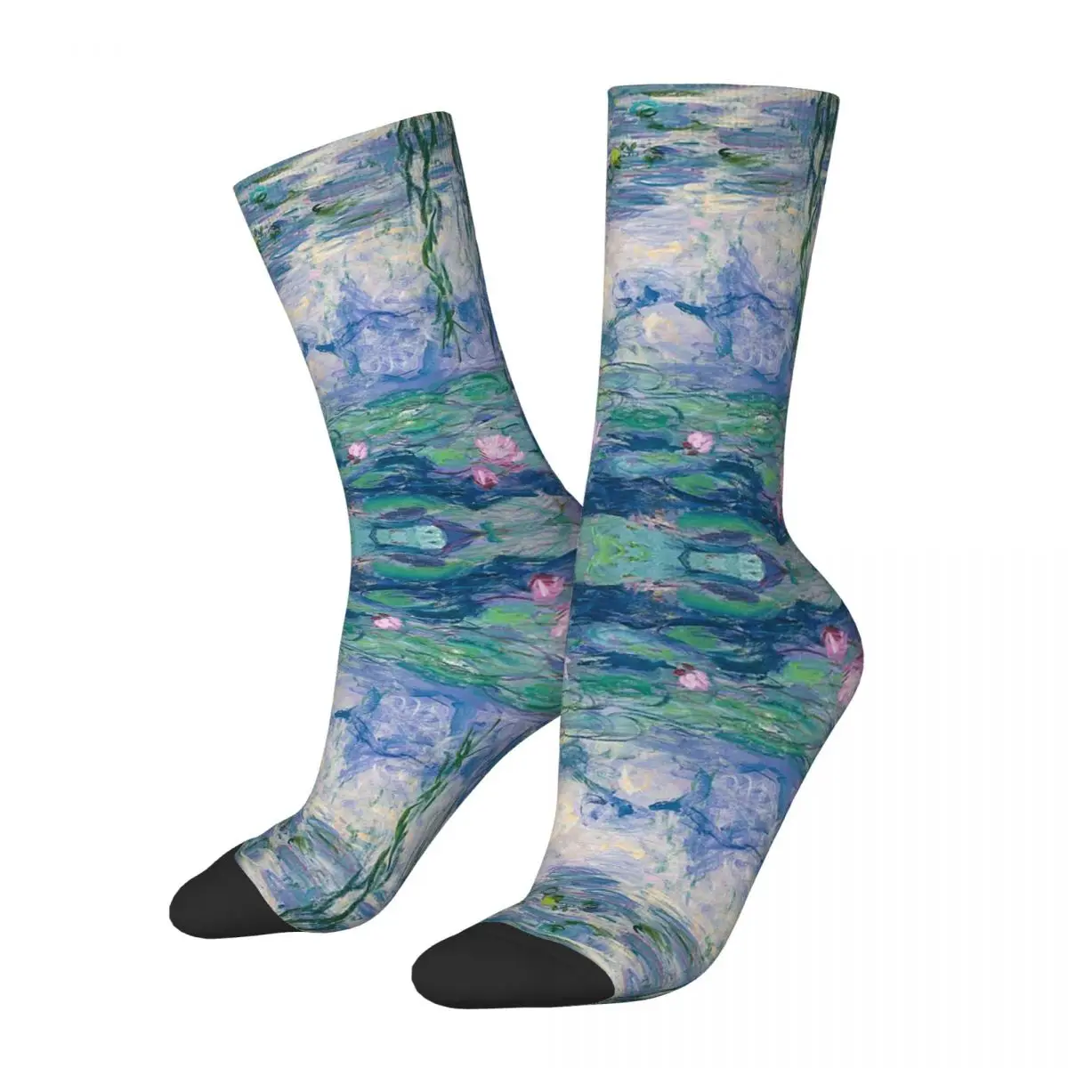 

Носки Водные лилии, Клод Моне, носки для изобразительного искусства, Супермягкие чулки в стиле Харадзюку, всесезонные длинные носки, аксессуары для мужчин и женщин, подарки