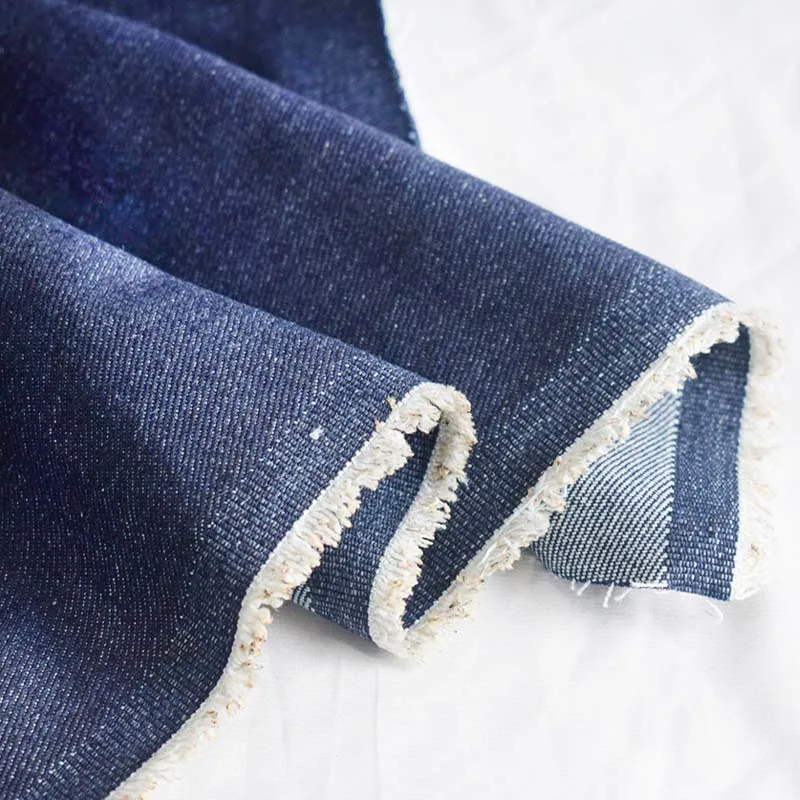 Denim Fabric Manufacturers Cotton Polyester Twill Denim Cloth Sewing Dress Jean Hat Selvedge Fabric