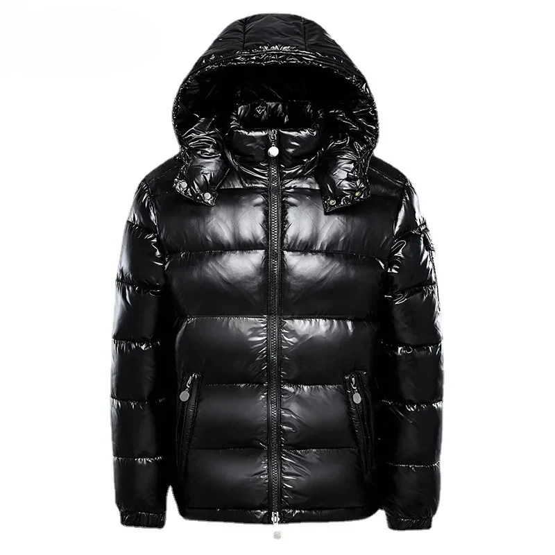 Men Winter Down Jacket Fashion Warm Hooded Down Padded Coat Quality For Men Male Overcoat Outwear
