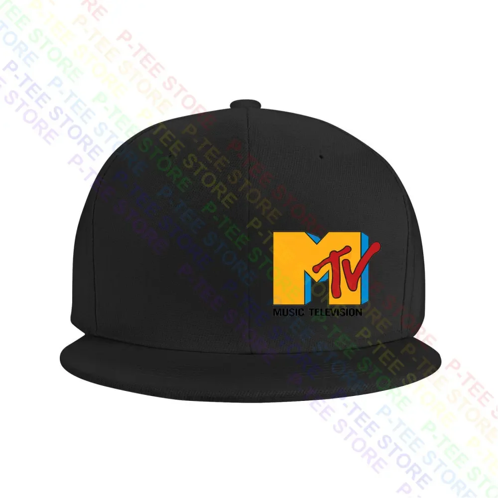 Casquette Unisexe MTV - Logo Lèvres/bouche - Tissu Twill Coton Réglable