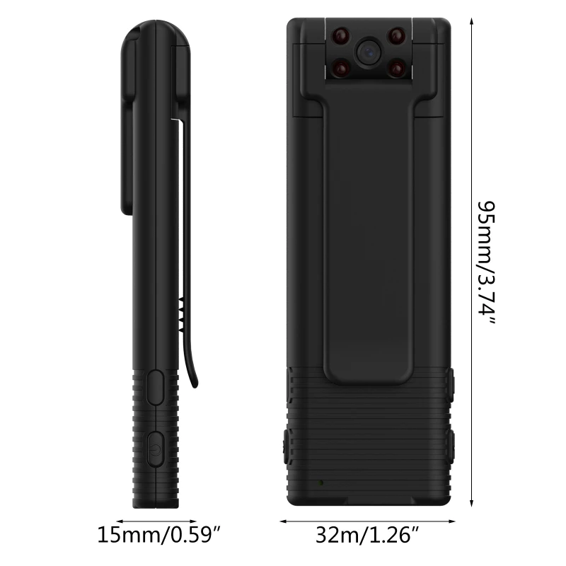 B21 Body Camera Digital Video Recorder HD1080P Portable Night Magnet Cam Pen Miniature Backclip Camcorder