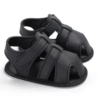 Infant Fashion PU Leather First Walkers Baby Boys Formal Shoes Newborn Breathable Sandals Kids Toddler Anti-Slip Soft Sole Shoes 2