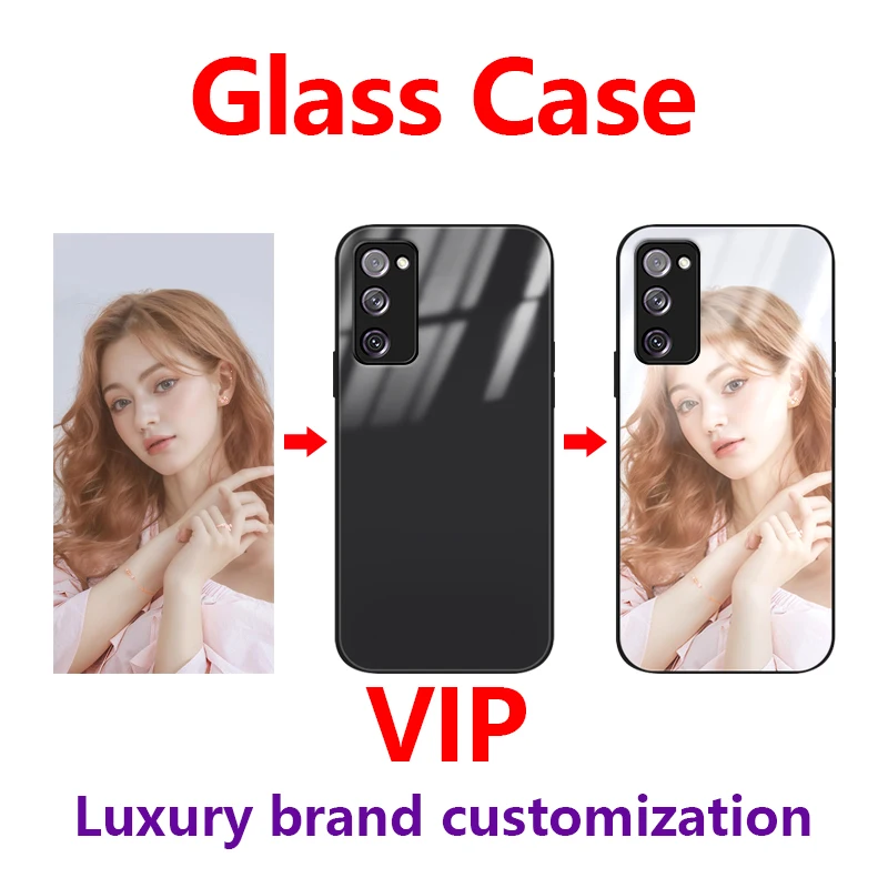Custom Photo Silicone Phone Case - Personalized Design Glass Cover