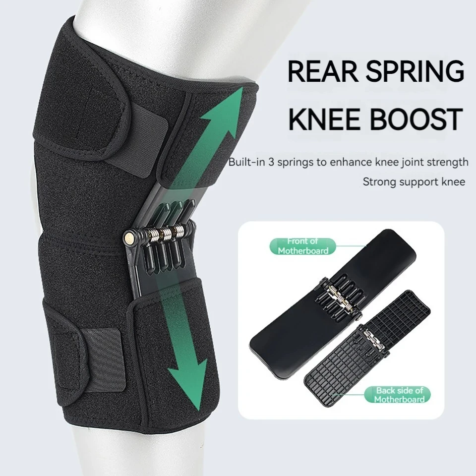 Knee Support Medical Power Lift Knee Weakly Brace Joint Support Spring Stabilizer Gym sports Heath Care Leg Stretcher 1Pcs knee support knee brace knee wraps knee support sleeve