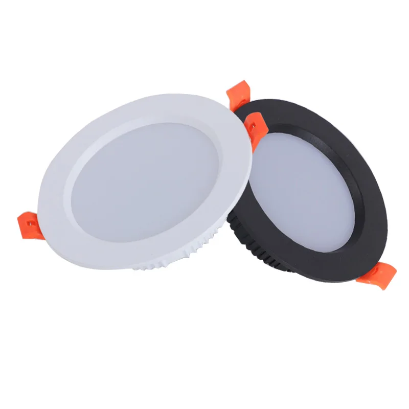 LED downlight 220V 110V LED downlight spotlight 3W 5W 7W 9W 12W 15W 18W thick aluminum embedded LED ceiling lamp living room bedroom lighting