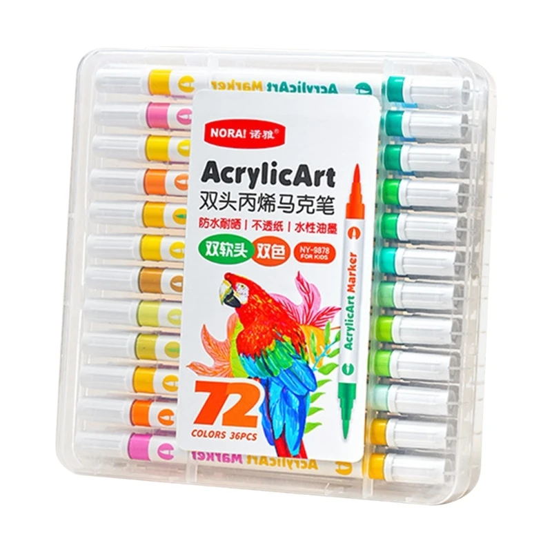 Acrylic Paint Pens Acrylic Marker for Rock Painting, Ceramic, Glass,DIY Craft Card Making Art Supplies 24/48/72/96Color