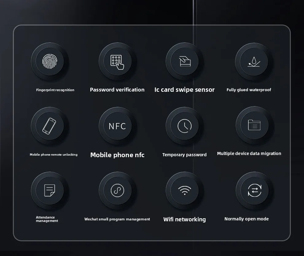outdoor waterproof fingerprint access control machine metal facial recognition a