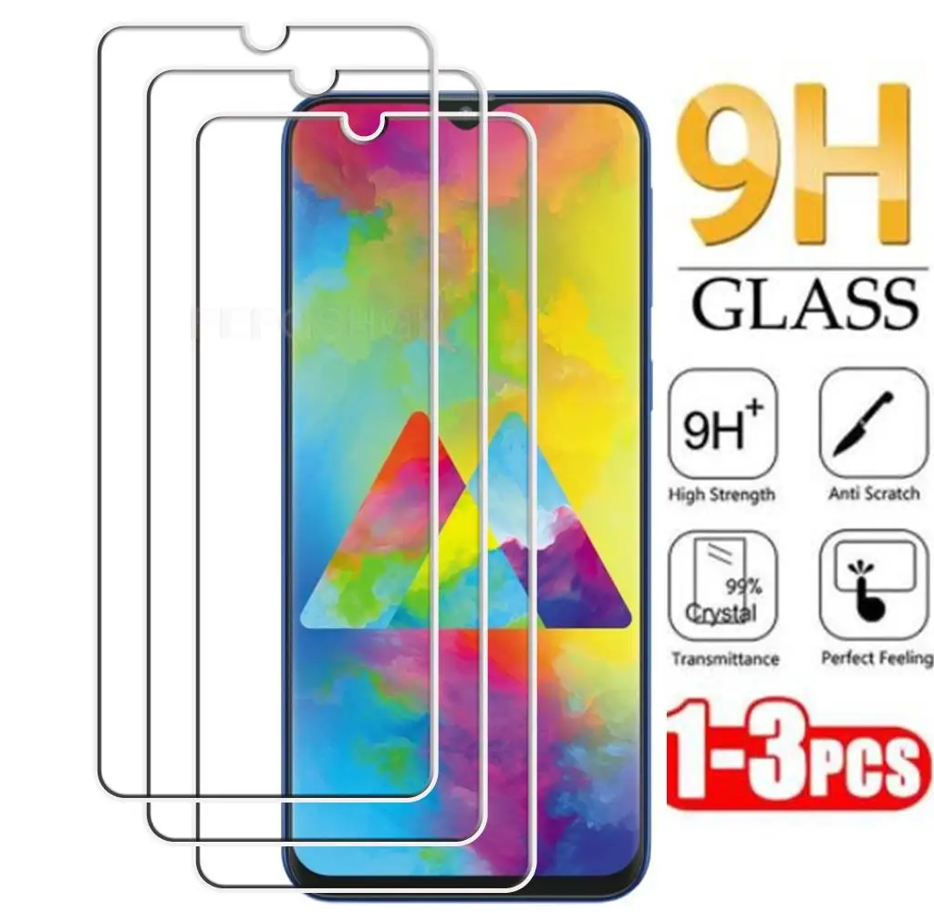 

HD Original Tempered Glass FOR Samsung Galaxy M20 6.3"GalaxyM20 GalaxyM20 M205F M205M Screen Protective Protector Cover Film
