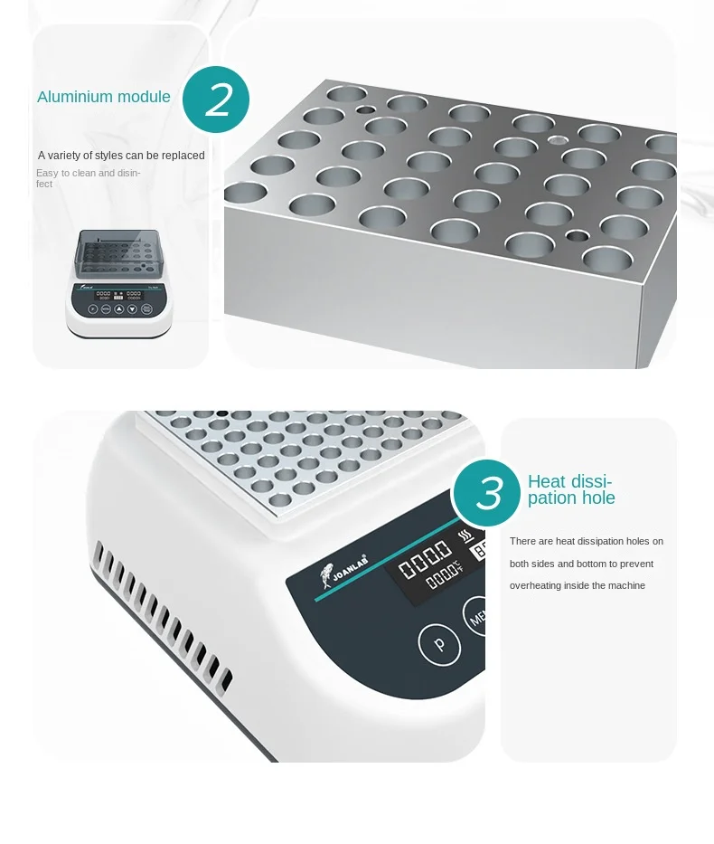 Mini Dry Bath Incubator Lab Metal Bath Constant Temperature Lab Thermostat Heate