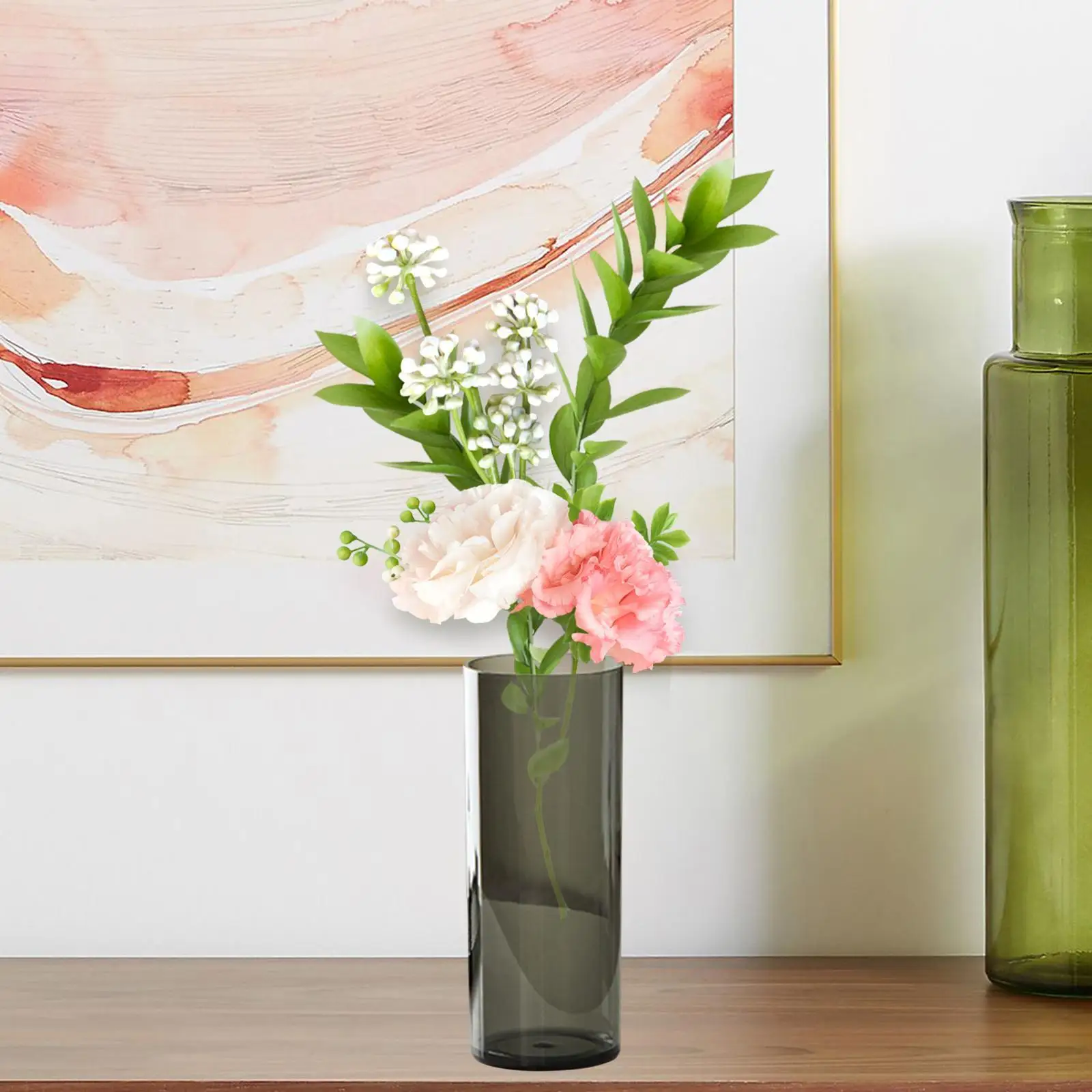 Flower Vase Flowerpot Decorative Organizer for Housewarming Fireplace Mantel