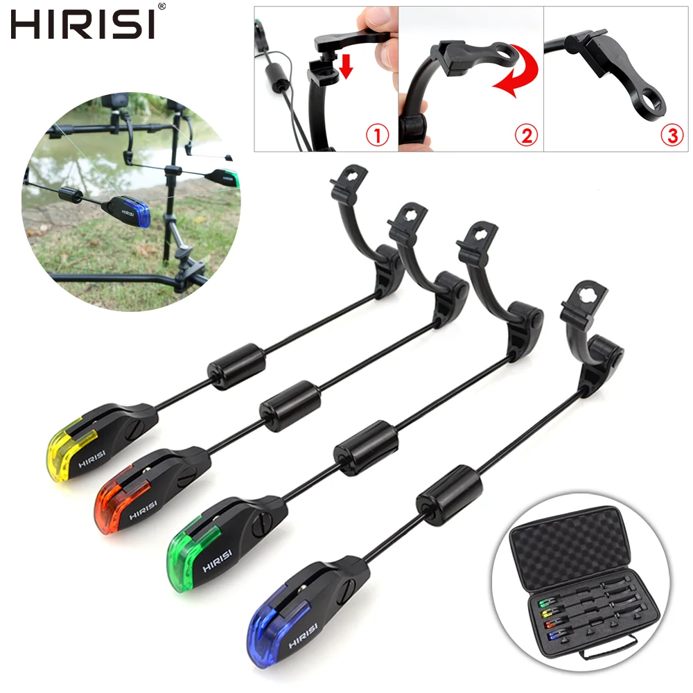 Hirisi Neue B2013 Drahtlose LED Licht Karpfen Angeln Alarm Swinger Basis Sitz für Angeln Alarme Biss Anzeige Angeln Zubehör