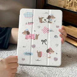 Stylish Tablet Case with Pencil Holder - Cute Design for iPadPro12.9 2022 (MD15)