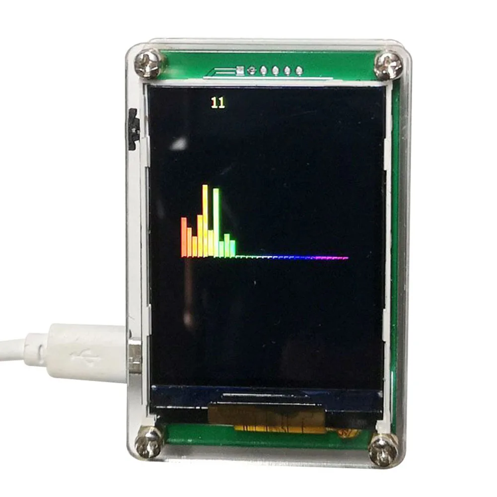 

Button Adjustment Voice Controlled Music Level Meter True Color Simulation 2 4inch HD LCD Portable and Compact