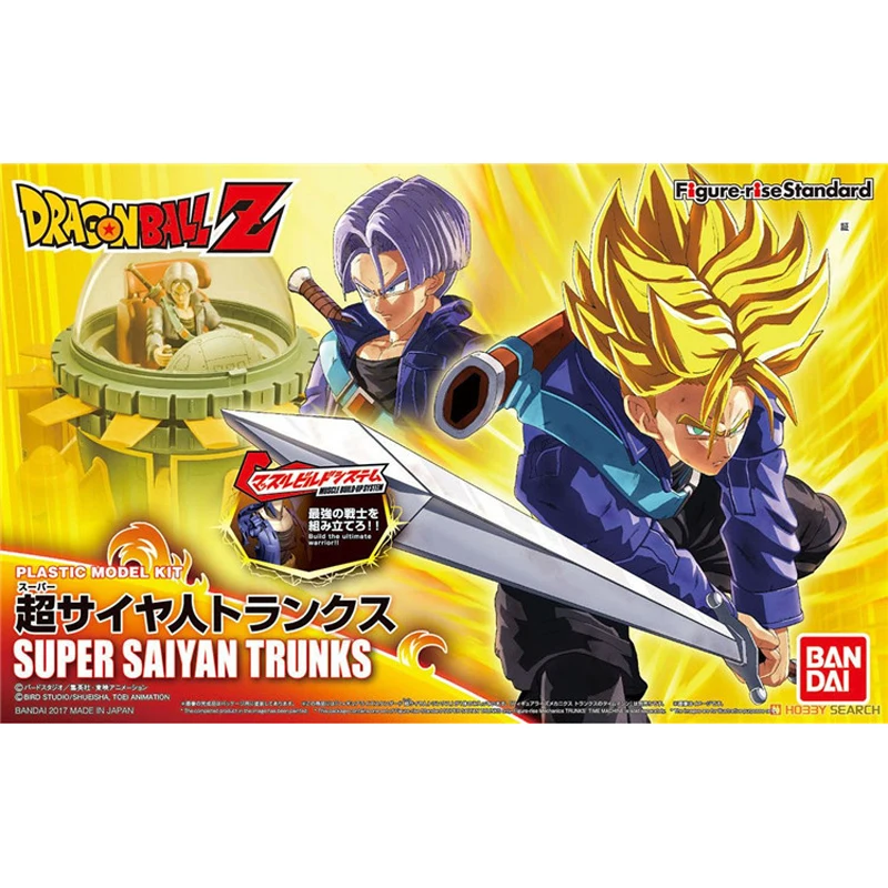 

Bandai Anime Dragon Ball Figure-Rise Torankusu Action Fugure Assembly Model Super Saiyan Trunks Ornaments Anime Action Figures