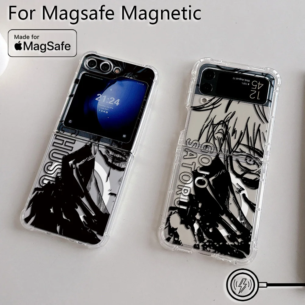 Jujutsu Kaisen Magnetic Transparent Phone Case - Soft Back Cover