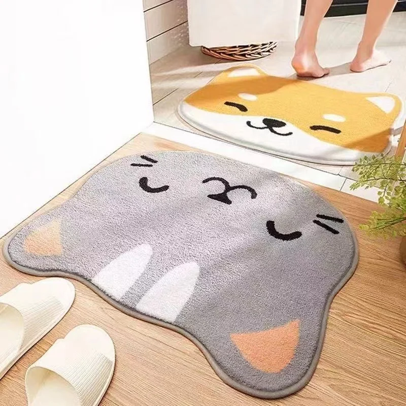 Bathmat dveře vstupné rohož kreslený kocour koupat kobereček koupelna protiskluzový rohož klozet rohož vstupné dveře savé rohož antikluzké bathmats