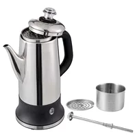 Cafetière électrique Singwinner de 12 tasses, cafetière en acier inoxydable 304 avec fonction de maintien au chaud 1
